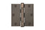 Emtek 96413US10B Pair of 3-1/2" x 3-1/2" Square Solid Brass Heavy Duty Ball Bearing Hinges Oil Rubbed Bronze Finish