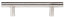 Emtek S62002SS Bar Cabinet Pull with 3" Center To Center Brushed Stainless Steel Finish