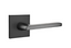 Emtek 5210HLOUS Helios Lever 2-3/8" Backset Privacy with Square Rose for 1-1/4" to 2" Door