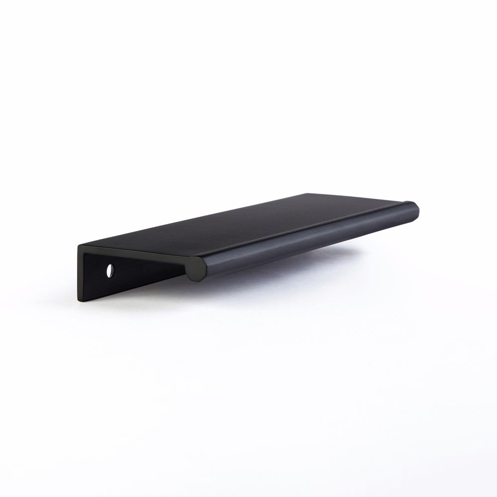 Schaub 10021-MB 4" Center to Center Baker Edge Pull Matte Black Finish