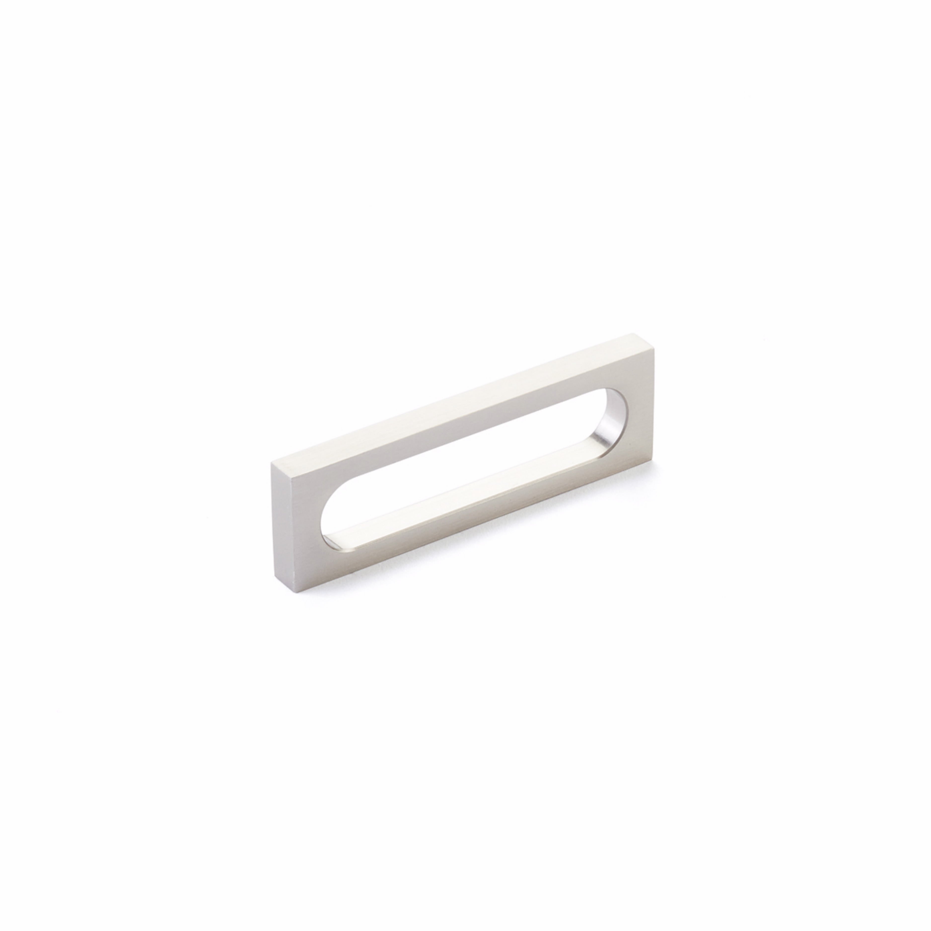 Schaub 10032 - 3-7/8" Cafe Modern Oval Slot Cabinet Pull with 3-1/2" Center to Center Main image