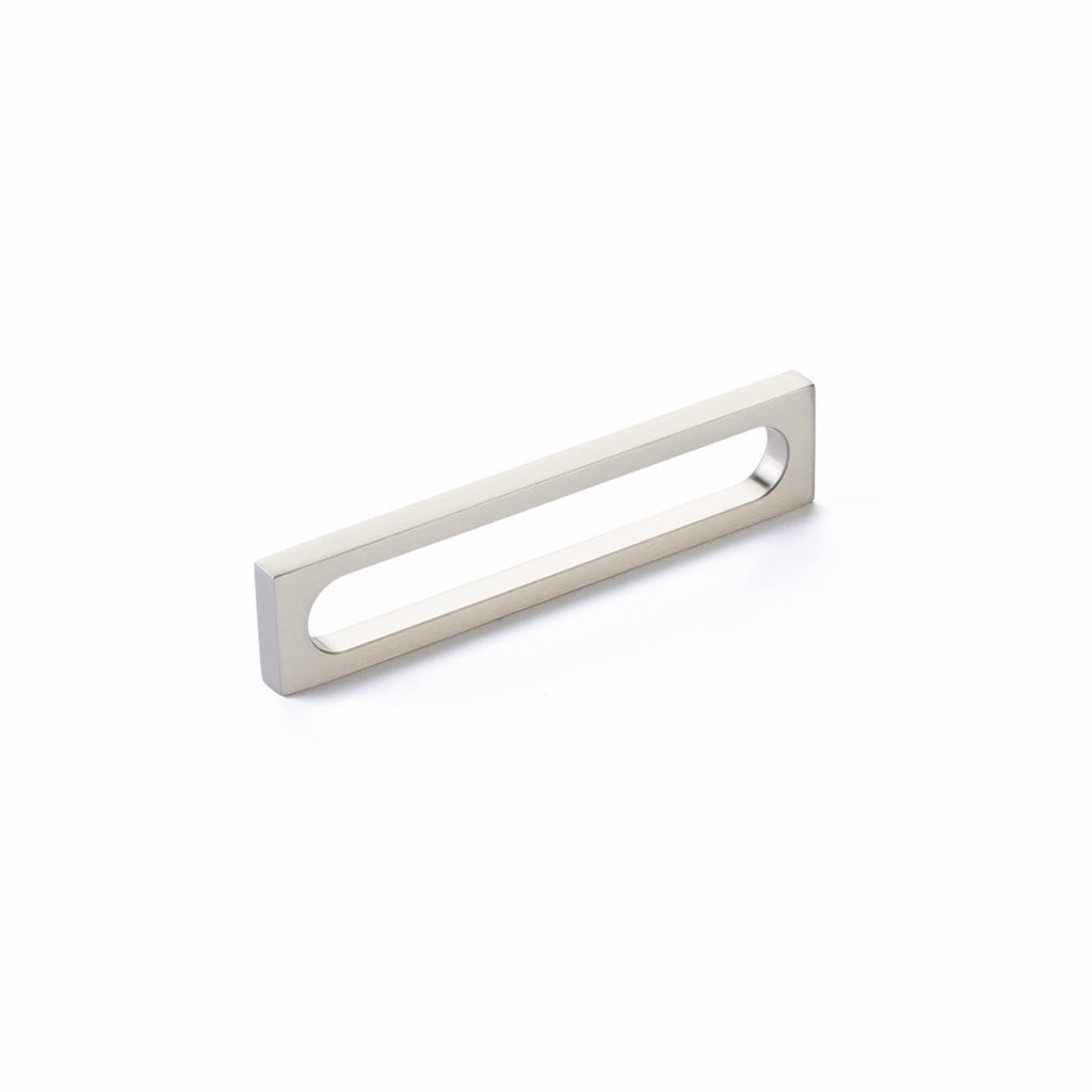 Schaub 10033 5-3/8" Cafe Modern Oval Slot Cabinet Pull with 5" Center to Center