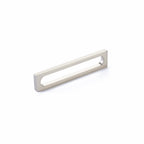 Schaub 10033 5-3/8" Cafe Modern Oval Slot Cabinet Pull with 5" Center to Center