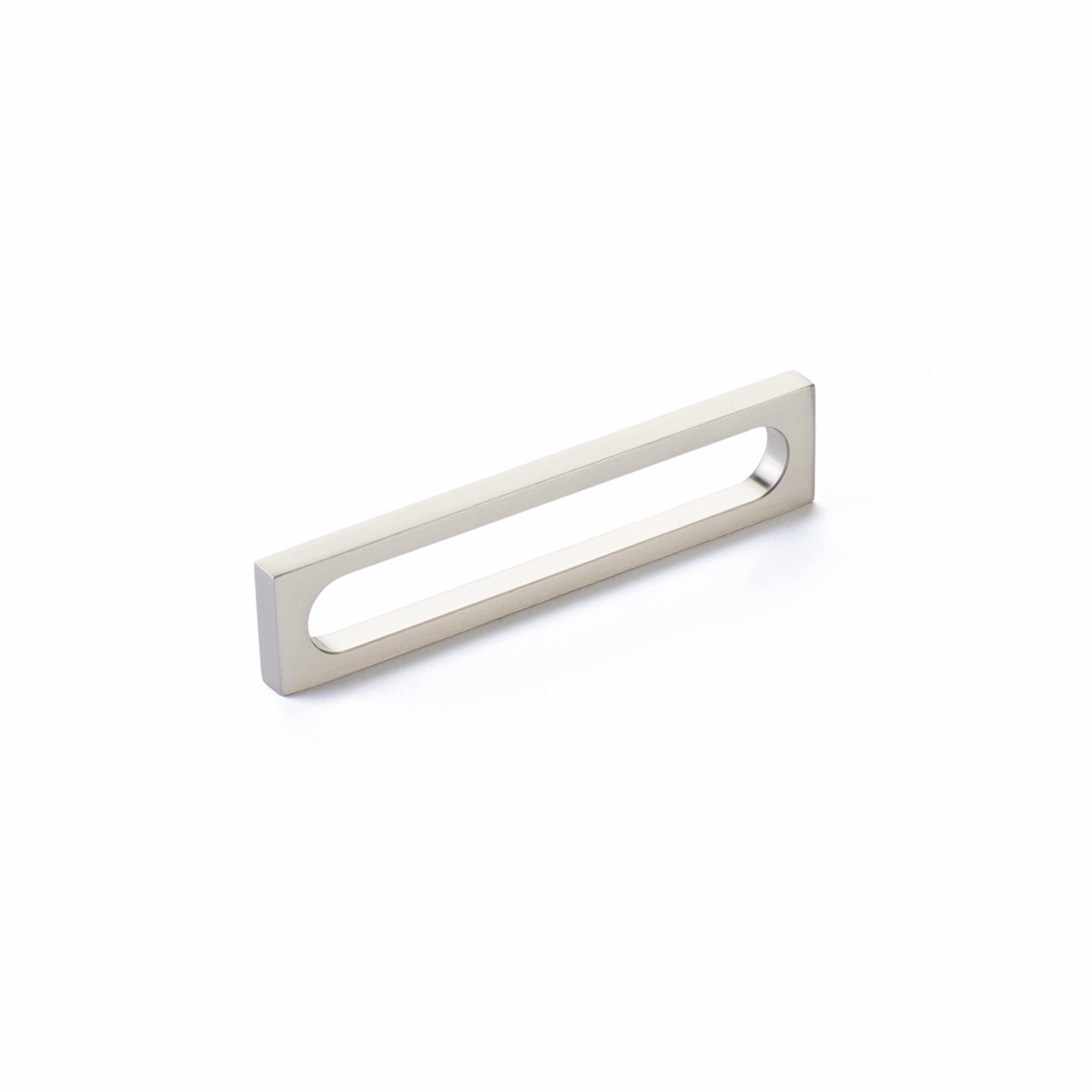 Schaub 10033 5-3/8" Cafe Modern Oval Slot Cabinet Pull with 5" Center to Center