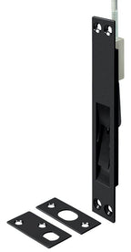 Deltana - 12" Extension Flush Bolt; Solid Brass - Black