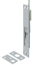 Deltana - 12" Extension Flush Bolt; Solid Brass - Satin Chrome