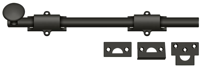 Deltana - 12" Surface Bolt; Heavy Duty - Oil Rubbed Bronze
