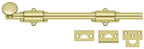 Deltana - 12" Surface Bolt; Heavy Duty - Bright Brass