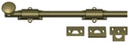 Deltana - 12" Surface Bolt; Heavy Duty - Antique Brass