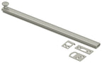 Deltana - 12" Surface Bolt; Concealed Screw; Heavy Duty - Satin Nickel