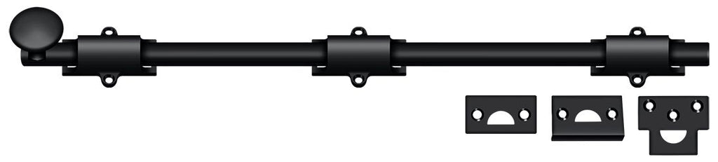 Deltana - 18" Surface Bolt; Heavy Duty - Black