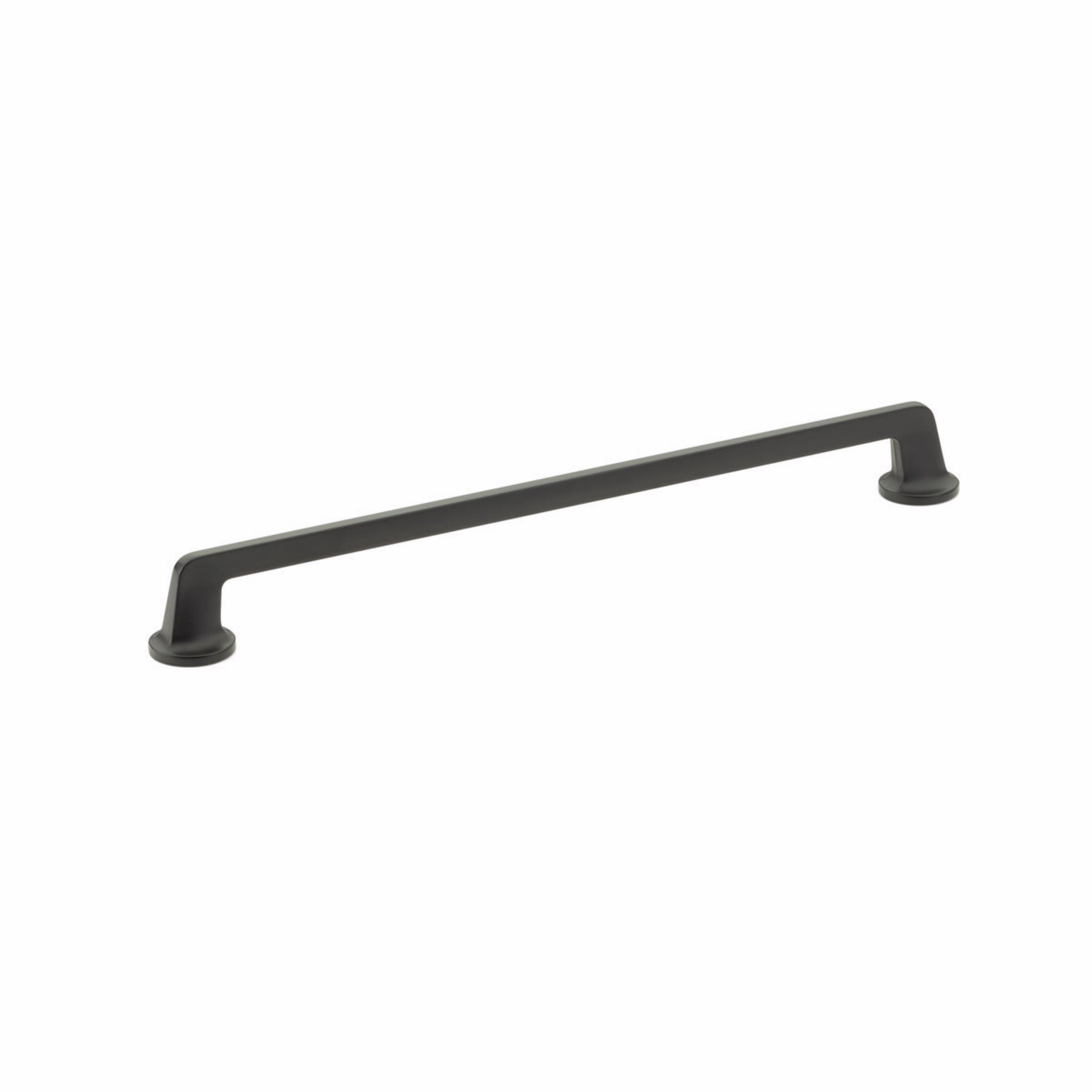 Schaub 204-MB 12" Center to Center Northport Flat Cabinet Pull Matte Black Finish Main image