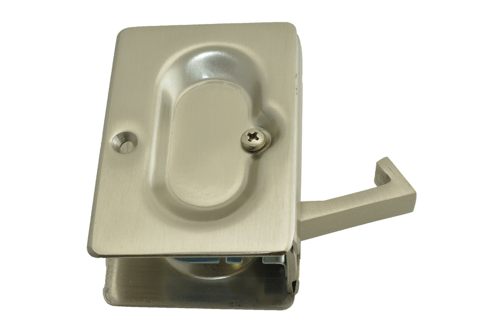 Emtek - Pass Pocket Door Lock for 1-3/8" to 1-3/4" Door - Satin Nickel
