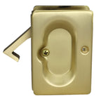 Emtek - Pass Pocket Door Lock for 1-3/8" to 1-3/4" Door - Satin Brass