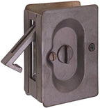 Emtek - Priv Pocket Door Lock for 1-3/8" to 1-3/4" Door - Medium Bronze