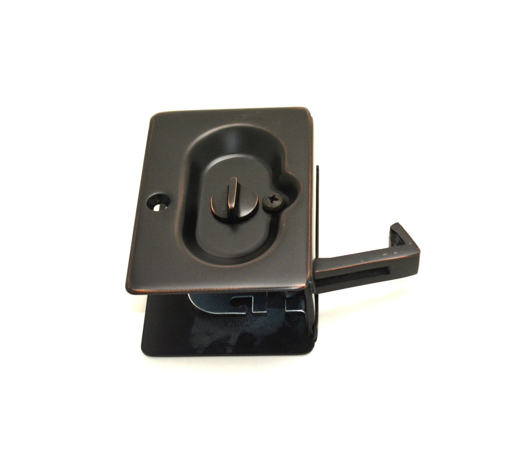 Emtek - Priv Pocket Door Lock for 1-3/8" to 1-3/4" Door - Oil Rubbed Bronze
