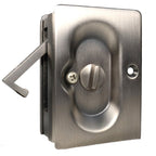 Emtek - Priv Pocket Door Lock for 1-3/8" to 1-3/4" Door - Pewter