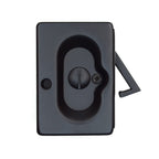 Emtek - Priv Pocket Door Lock for 1-3/8" to 1-3/4" Door - Flat Black