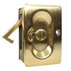 Emtek - Priv Pocket Door Lock for 1-3/8" to 1-3/4" Door - French Antique Brass