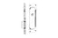 Emtek 2105US26138 Priv Pocket Door Mortise Lock for 1-3/8" Door Polished Chrome Finish
