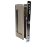 Emtek - Modern Rectangular Passage Pocket Door Mortise Lock for 1-3/4" Door - Satin Nickel