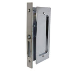 Emtek - Modern Rectangular Passage Pocket Door Mortise Lock for 1-3/8" Door - Polished Chrome