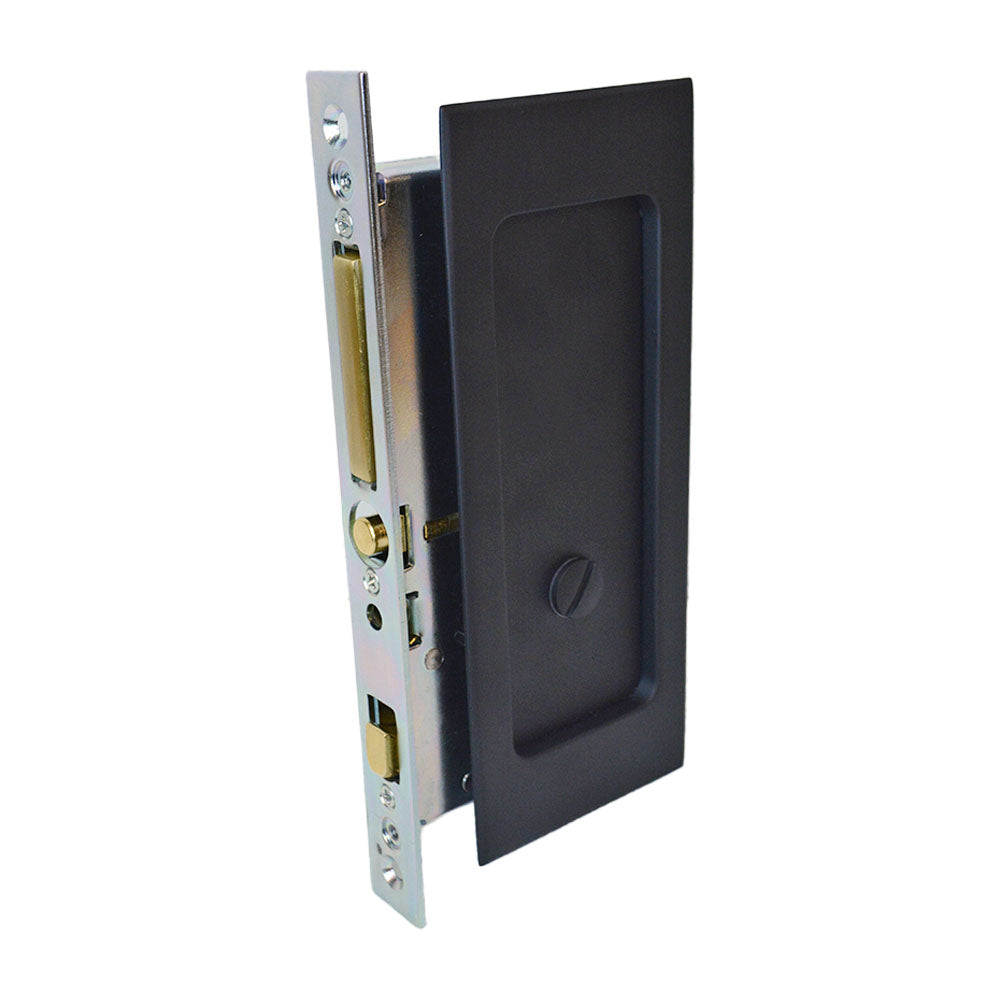 Emtek - Modern Rectangular Privacy Pocket Door Mortise Lock for 1-3/4" Door Secondary image