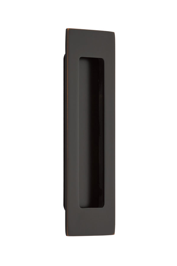 Emtek - 6" Modern Rectangular Flush Pull - Oil Rubbed Bronze