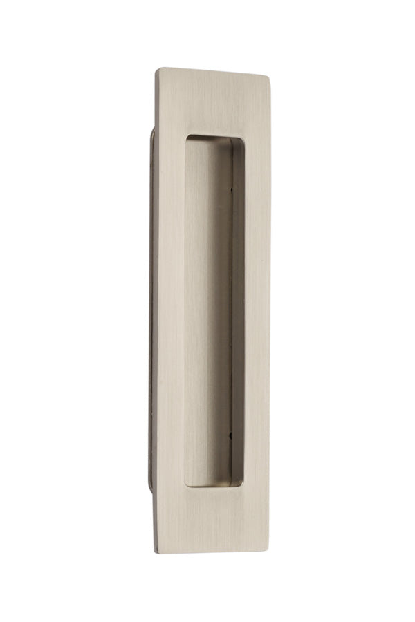Emtek - 6" Modern Rectangular Flush Pull - Satin Nickel