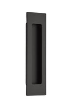 Emtek - 6" Modern Rectangular Flush Pull - Flat Black