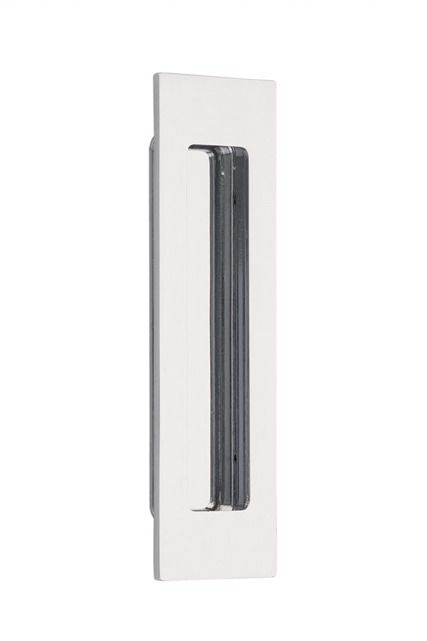 Emtek - 6" Modern Rectangular Flush Pull - Polished Chrome