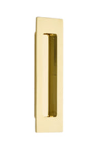 Emtek - 6" Modern Rectangular Flush Pull - Polished Brass Lifetime
