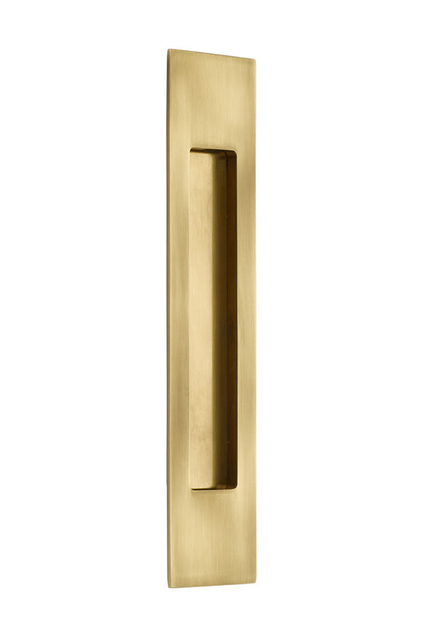 Emtek - 10" Modern Rectangular Flush Pull - French Antique Brass