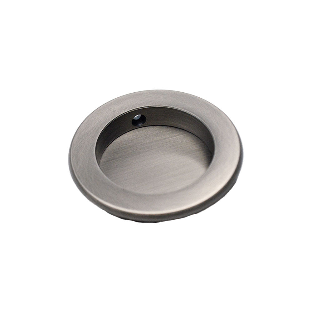 Emtek - Round Flush Pull - Pewter