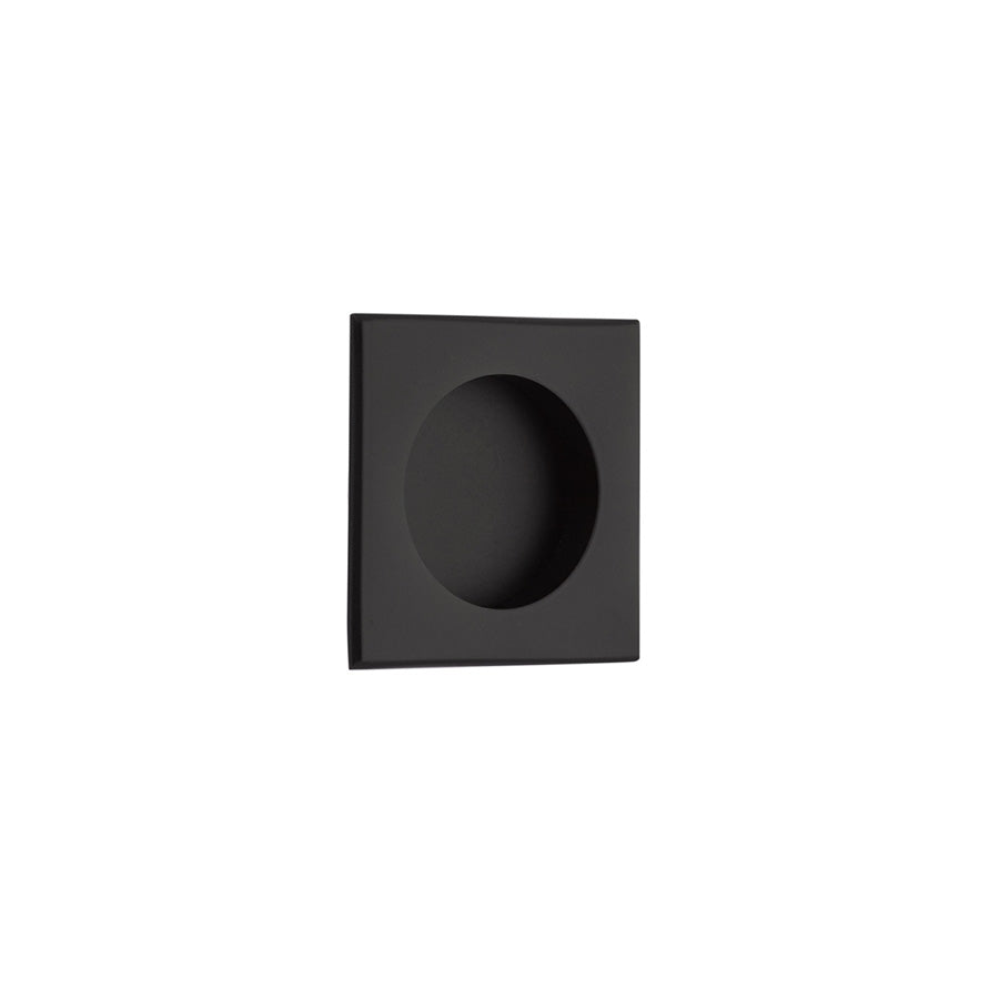 Emtek 2213US19 Square Flush Pull Flat Black Finish Main image