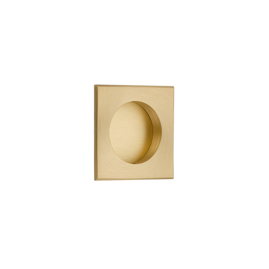 Emtek - Square Flush Pull - Satin Brass