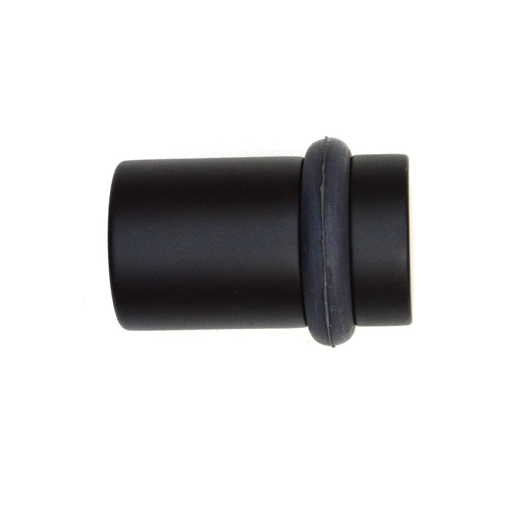 Emtek 2258US19 2" Cylinder Floor Bumper Flat Black Finish Main image