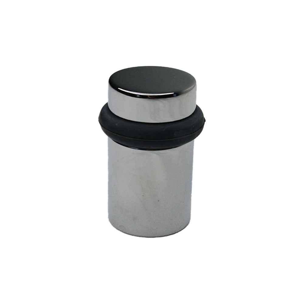 Emtek 2258US26 2" Cylinder Floor Bumper Polished Chrome Finish Main image