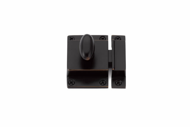 Emtek - 2-1/4" x 2" Cabinet Latch - Polished Nickel