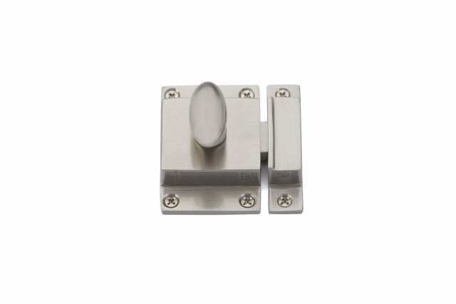 Emtek - 2-1/4" x 2" Cabinet Latch - Flat Black