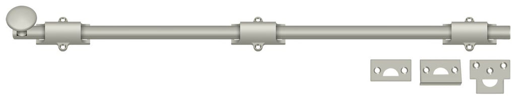 Deltana - 24" Surface Bolt; Heavy Duty - Satin Nickel