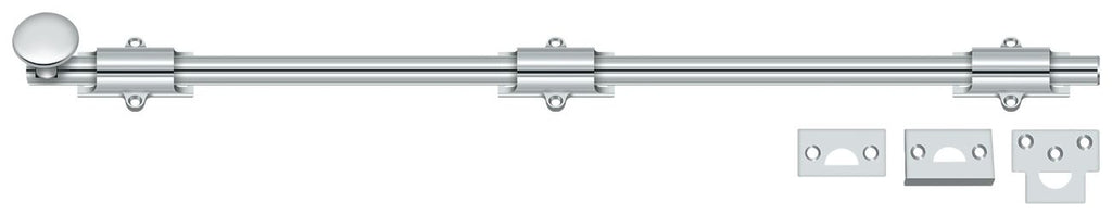 Deltana - 24" Surface Bolt; Heavy Duty - Bright Chrome