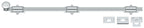 Deltana - 24" Surface Bolt; Heavy Duty - Bright Chrome