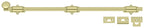 Deltana - 24" Surface Bolt; Heavy Duty - Unlacquered Bright Brass