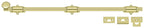 Deltana - 24" Surface Bolt; Heavy Duty - Bright Brass