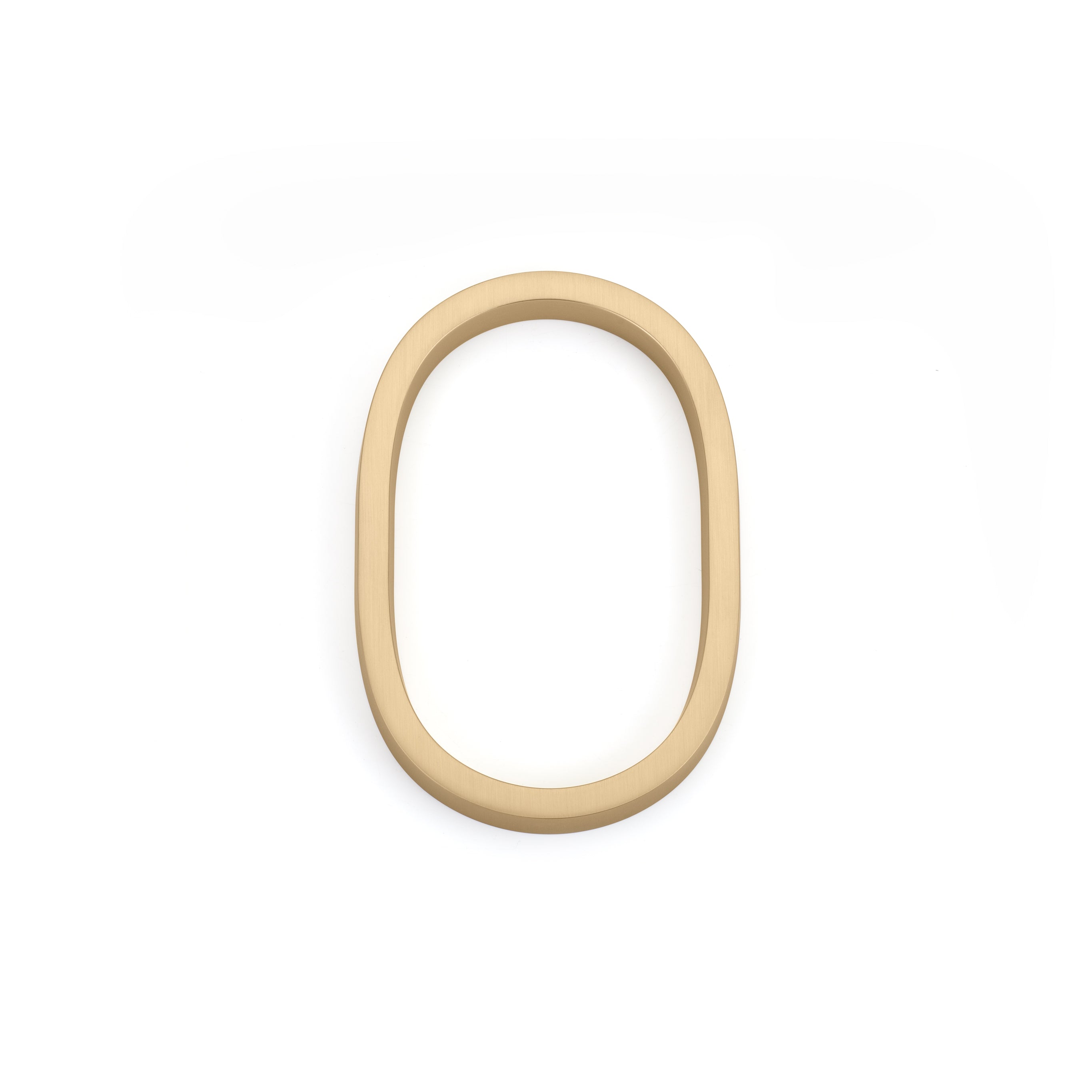 Emtek 2830US4 7" Modern # 0 House Number Satin Brass Finish Main image