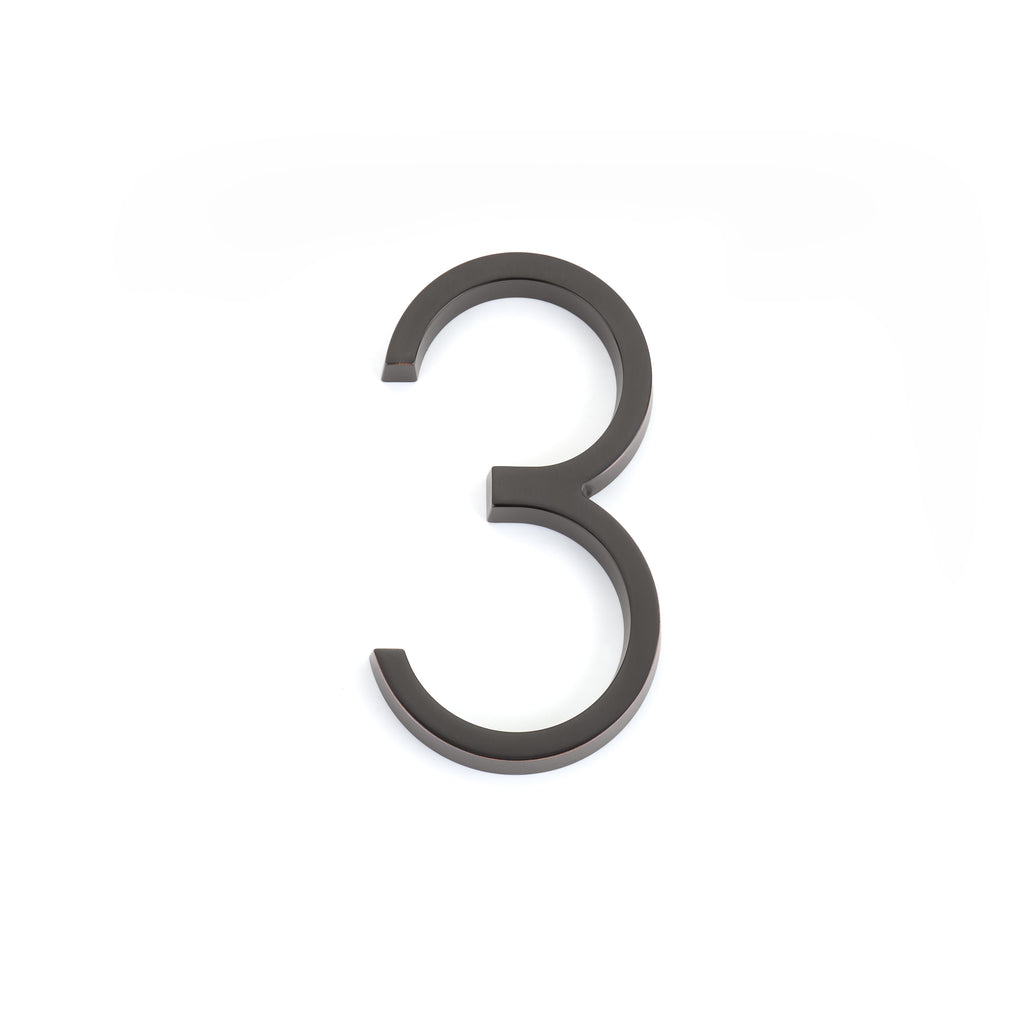 Emtek - 7" Modern # 3 House Number - Oil Rubbed Bronze