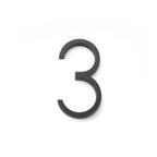 Emtek - 7" Modern # 3 House Number - Flat Black