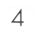 Emtek - 7" Modern # 4 House Number - Oil Rubbed Bronze