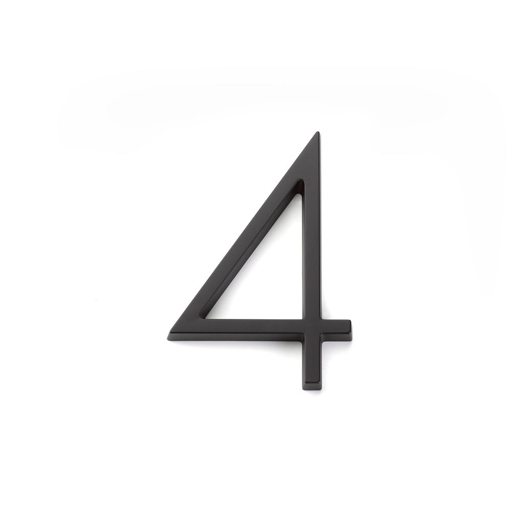 Emtek - 7" Modern # 4 House Number - Flat Black